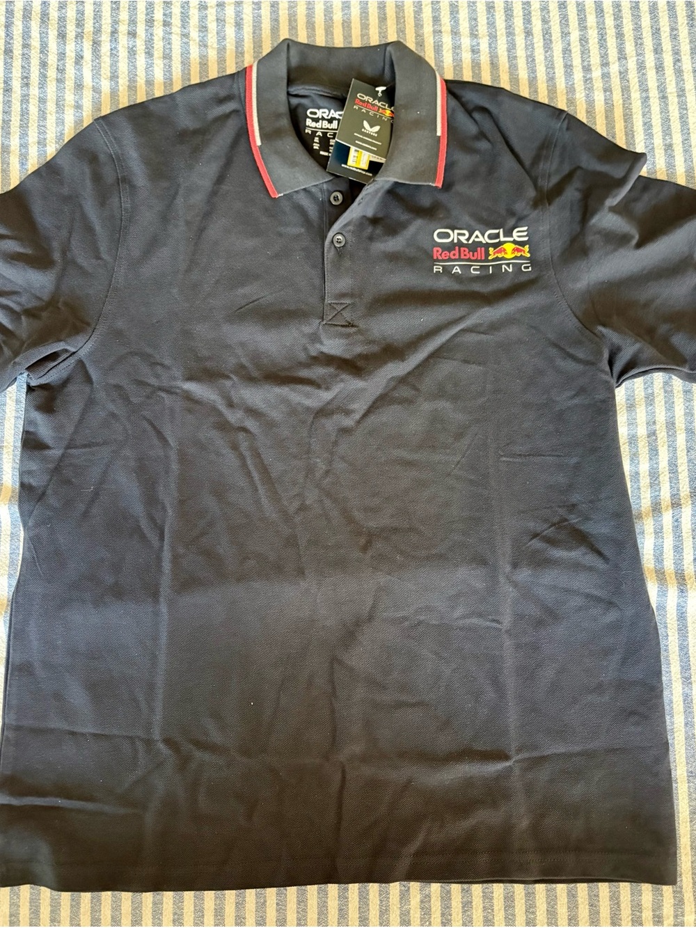 New With Tags! Red Bull Oracle Racing Navy Polo